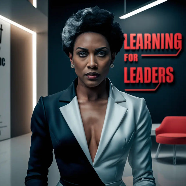 A Professional Woman In a Suit And Tie Exemplifying Leadership And Continuous Learning.