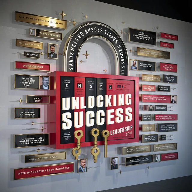Wall Of Awards Showcasing Industry Titans’ Leadership Excellence