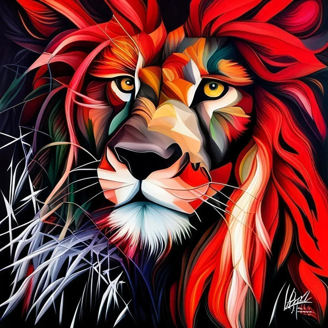 Lion Painting By Numbers Symbolizing Growth Mindset For Resilience Unleashed Fellow Hustlers.