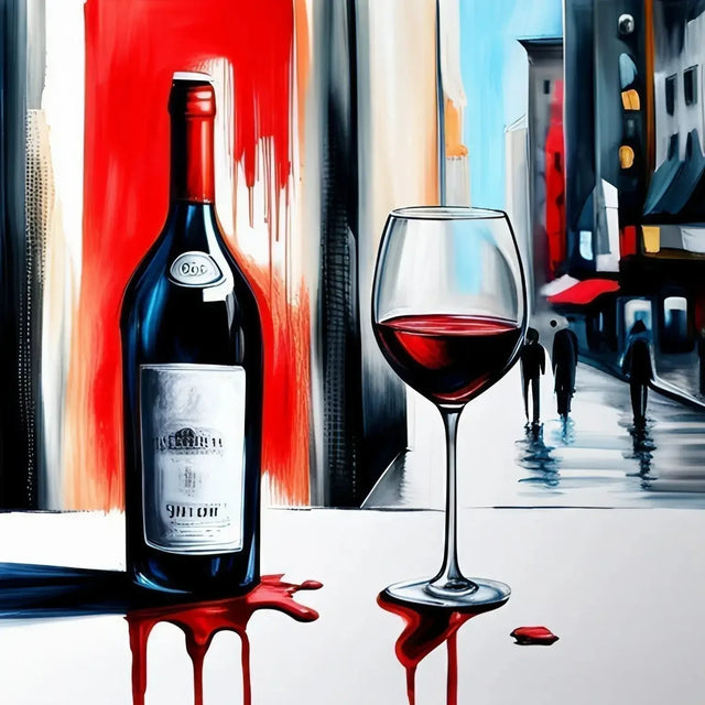 Fine Wine Painting Symbolizing Valuing People And Recognizing Hidden Potential