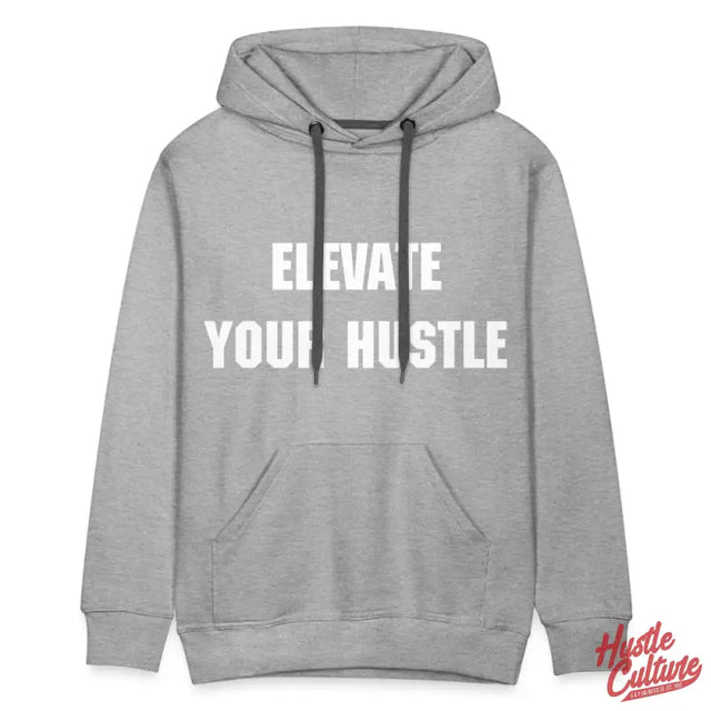 Ambition Statement Hoodie By Hustle Culture In Grey And White