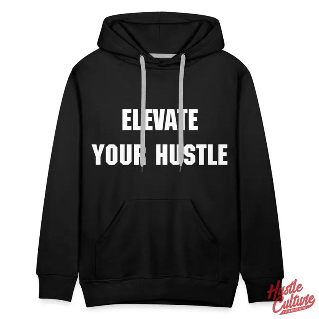 Black Ambition Statement Hoodie By Hustle Culture - Premium Hustle Hoodie