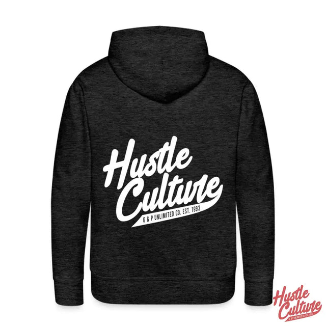 Premium Black Hustle Culture Hoodie With ’hot Culture’ Statement Slogan