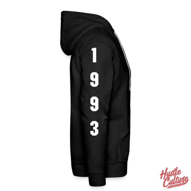 Black Hoodie With Number 1 By Hustle Culture Co