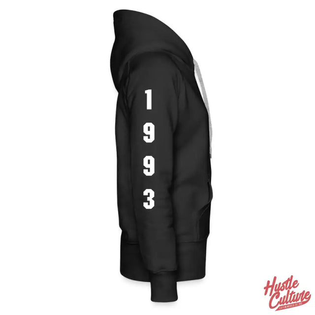 Empowering Girl Hoodie With Number 9 In Black
