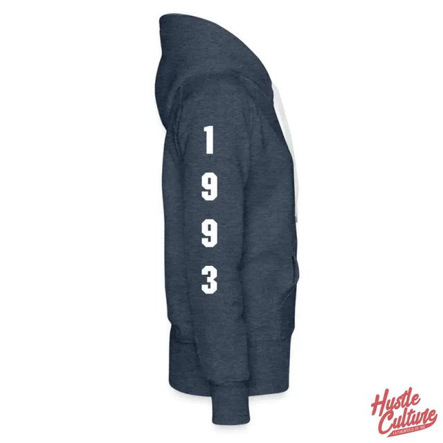 Empowering Girl Hoodie With Number 9 In Navy