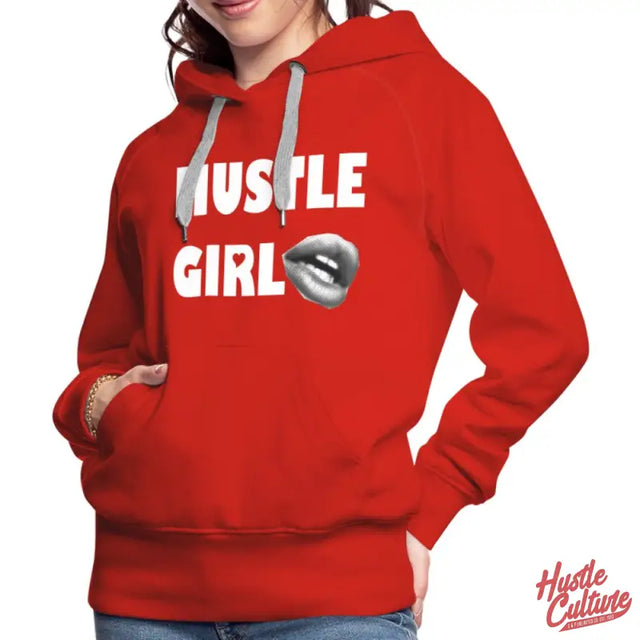 Empowering Girl Hoodie: Woman In Red Hu Girl Hoodie