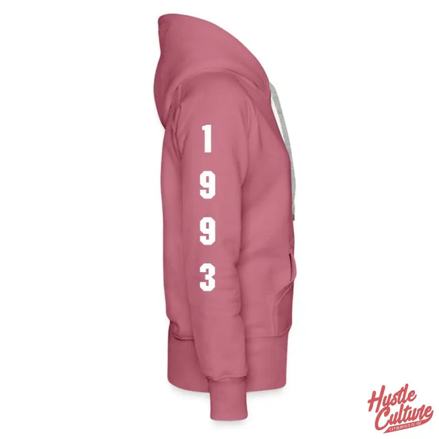 Pink Empowering Girl Hoodie With Number 9