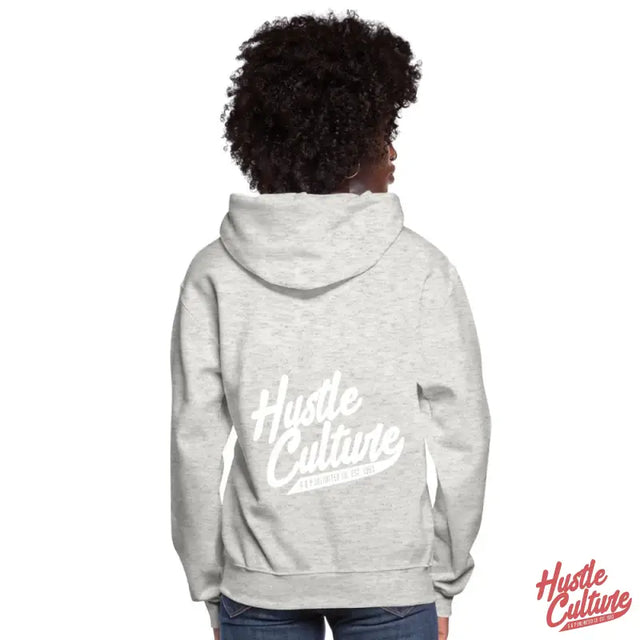 Little Girl In Empowerment Blend Hoodie With ’hot Culture’ Text