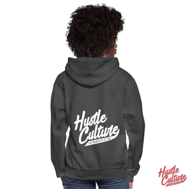 Empowerment Blend Hoodie With Little Girl In Black Hoodie That Reads Hate Culture