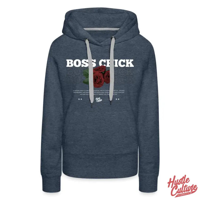 Empowerment Hoodie By Hustle Culture: Boss Chick Hoodie Featuring ’bok’