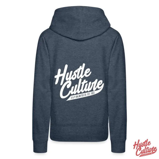 Navy Boss Chick Hoodie By Hustle Culture