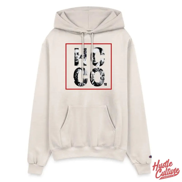 Hustle Culture Signature Hoodie Featuring Hcco Logo On White Fabric