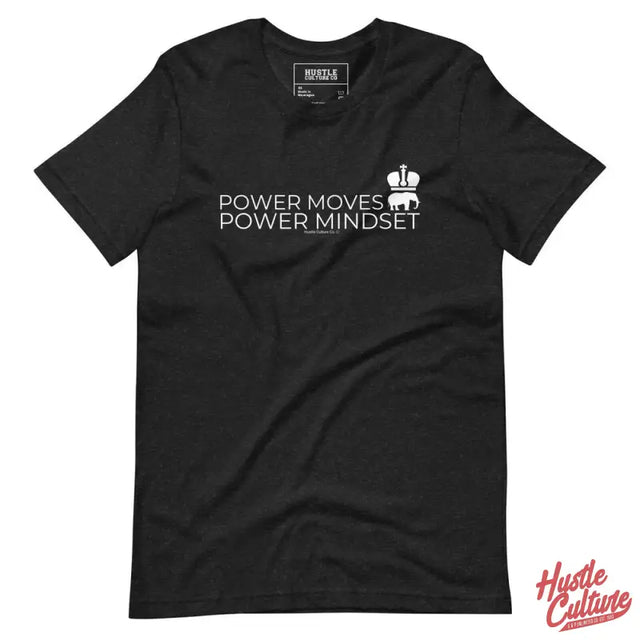 Black Power Mindset Tee With White Elephant Design By Hustle Culture