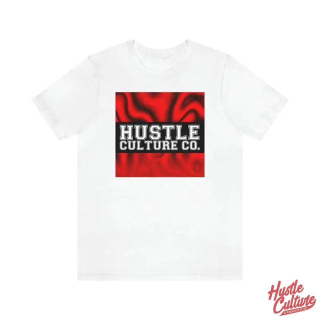 Red Trippy Hustle Culture Tee White T-shirt - Cindy