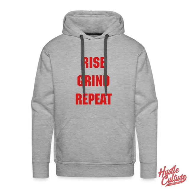 Relentless Ambition Premium Hoodie With Red Text On Front