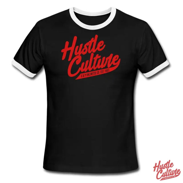 Vintage Hustle Culture Ringer T-shirt Featuring ’hate Culture’ Design